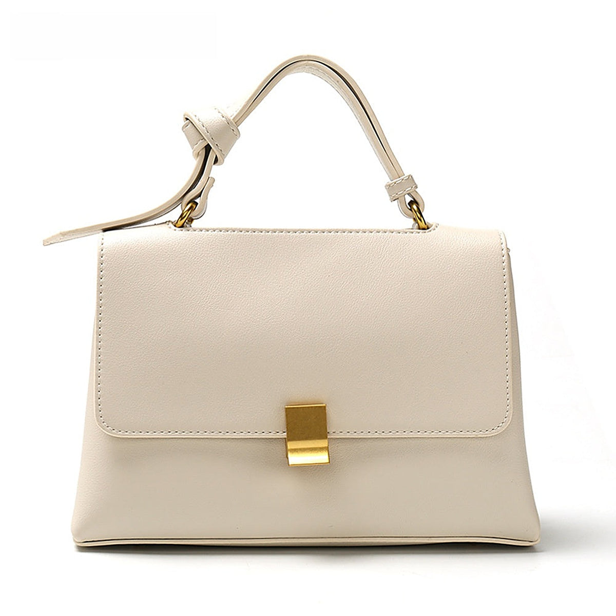 Frankie Structured Flap Solid-Color Shoulder Handbag - view 5