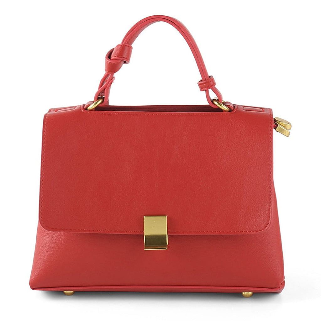 Frankie Structured Flap Solid-Color Shoulder Handbag - view 7