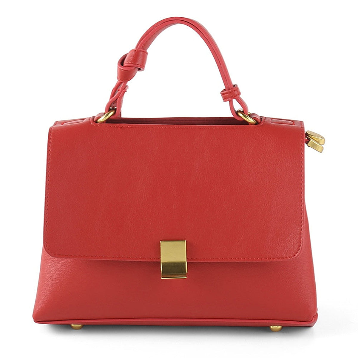 Frankie Structured Flap Solid-Color Shoulder Handbag - view 7