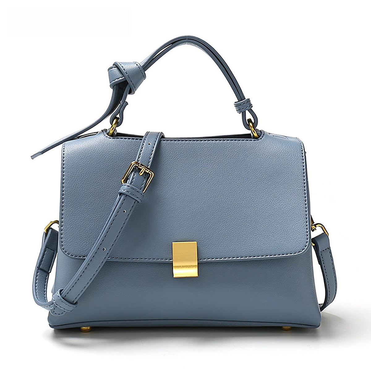 Frankie Structured Flap Solid-Color Shoulder Handbag - view 8
