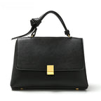 Frankie Structured Flap Solid-Color Shoulder Handbag - view 9
