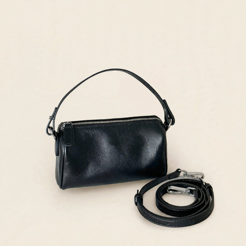 Genuine Leather Crossbody Bag with Adjustable Strap - view 26