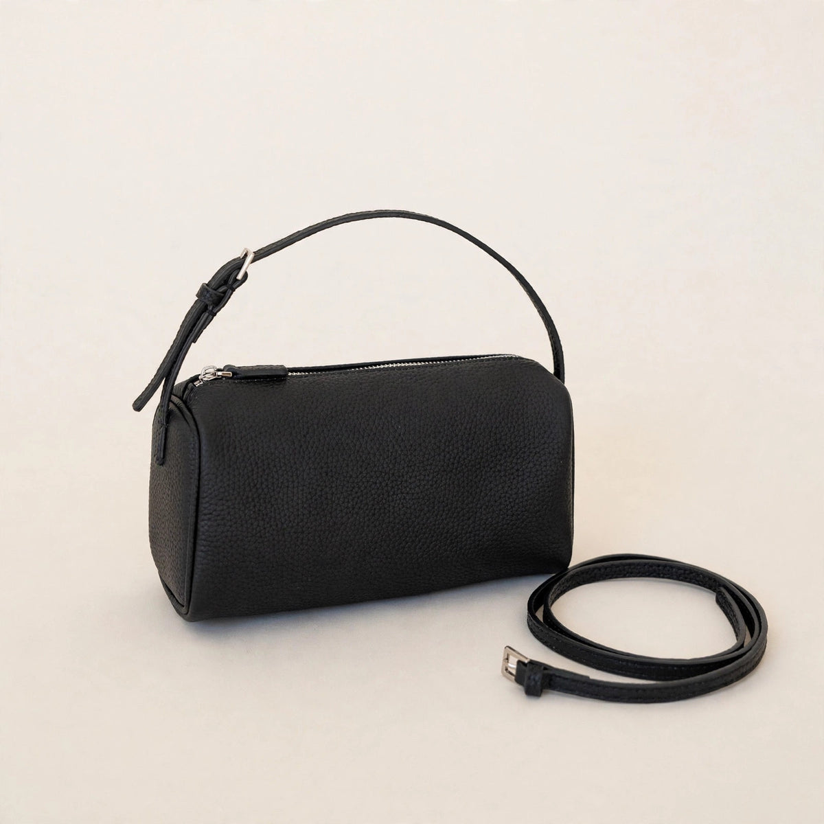 Genuine Leather Crossbody Bag with Adjustable Strap - view 22