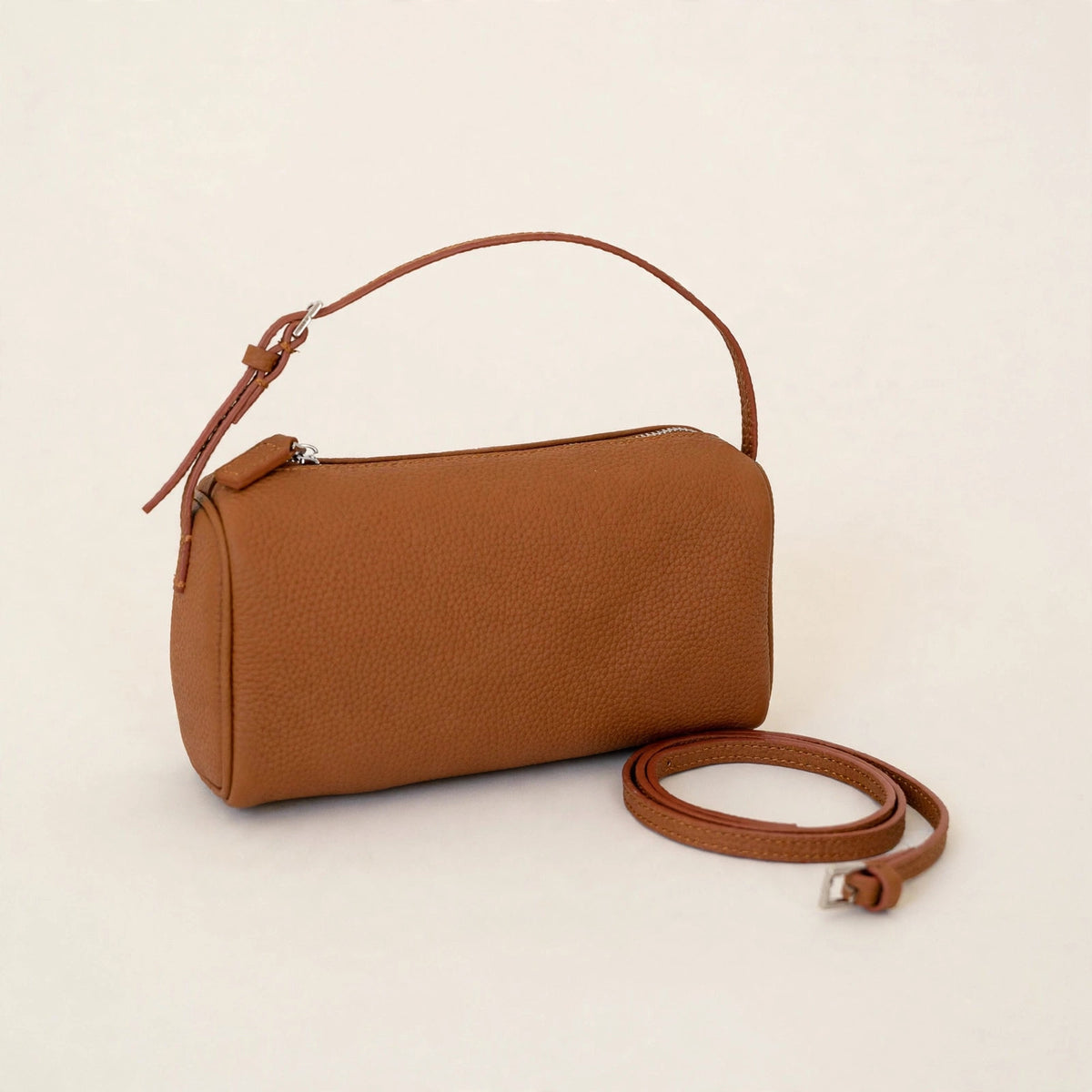 Genuine Leather Crossbody Bag with Adjustable Strap - view 24
