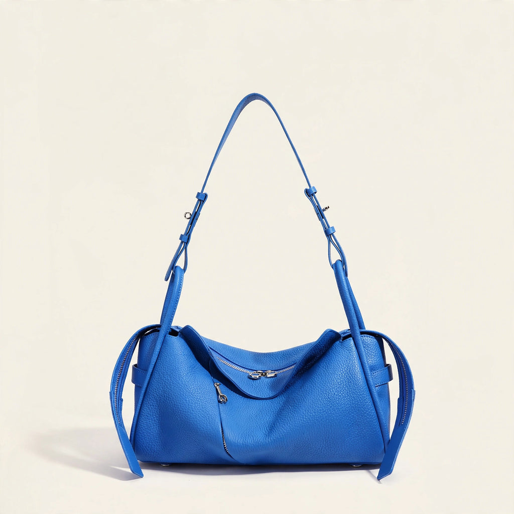 Genuine Leather Crossbody Pillow Bag - view 12