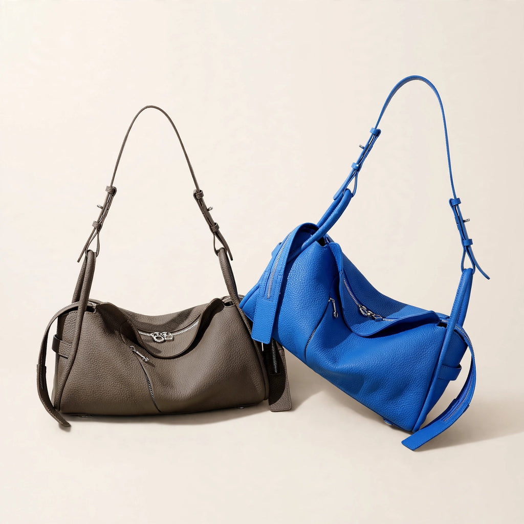 Genuine Leather Crossbody Pillow Bag - view 14