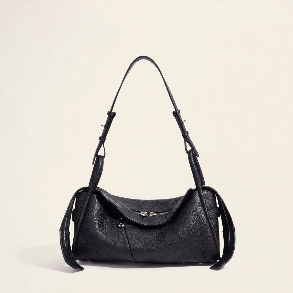 Genuine Leather Crossbody Pillow Bag - view 15