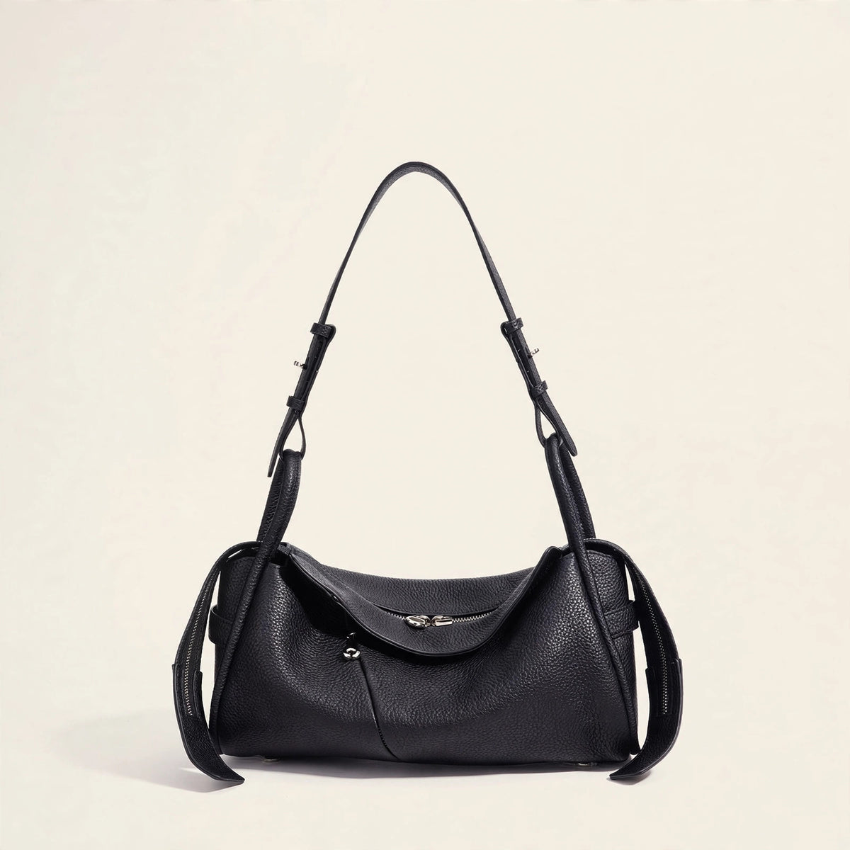 Genuine Leather Crossbody Pillow Bag - view 15