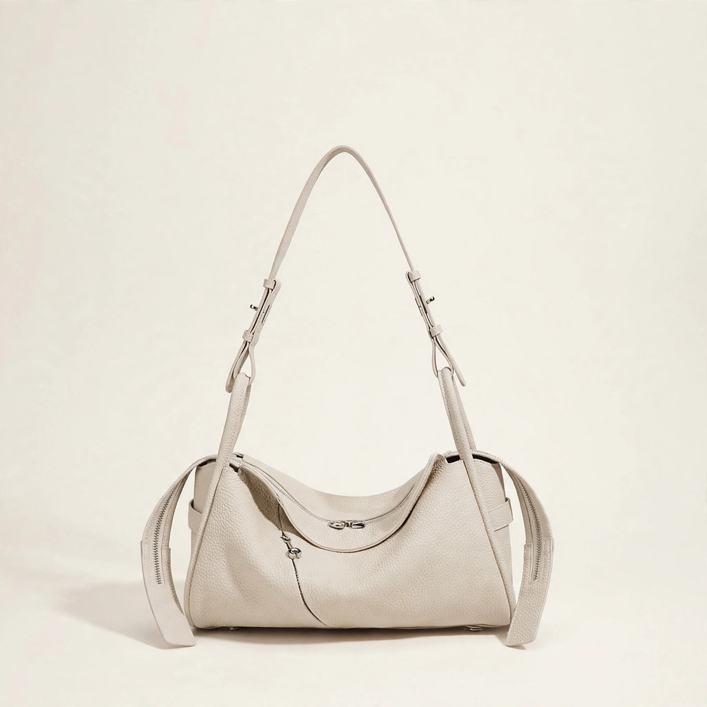 Genuine Leather Crossbody Pillow Bag - view 16