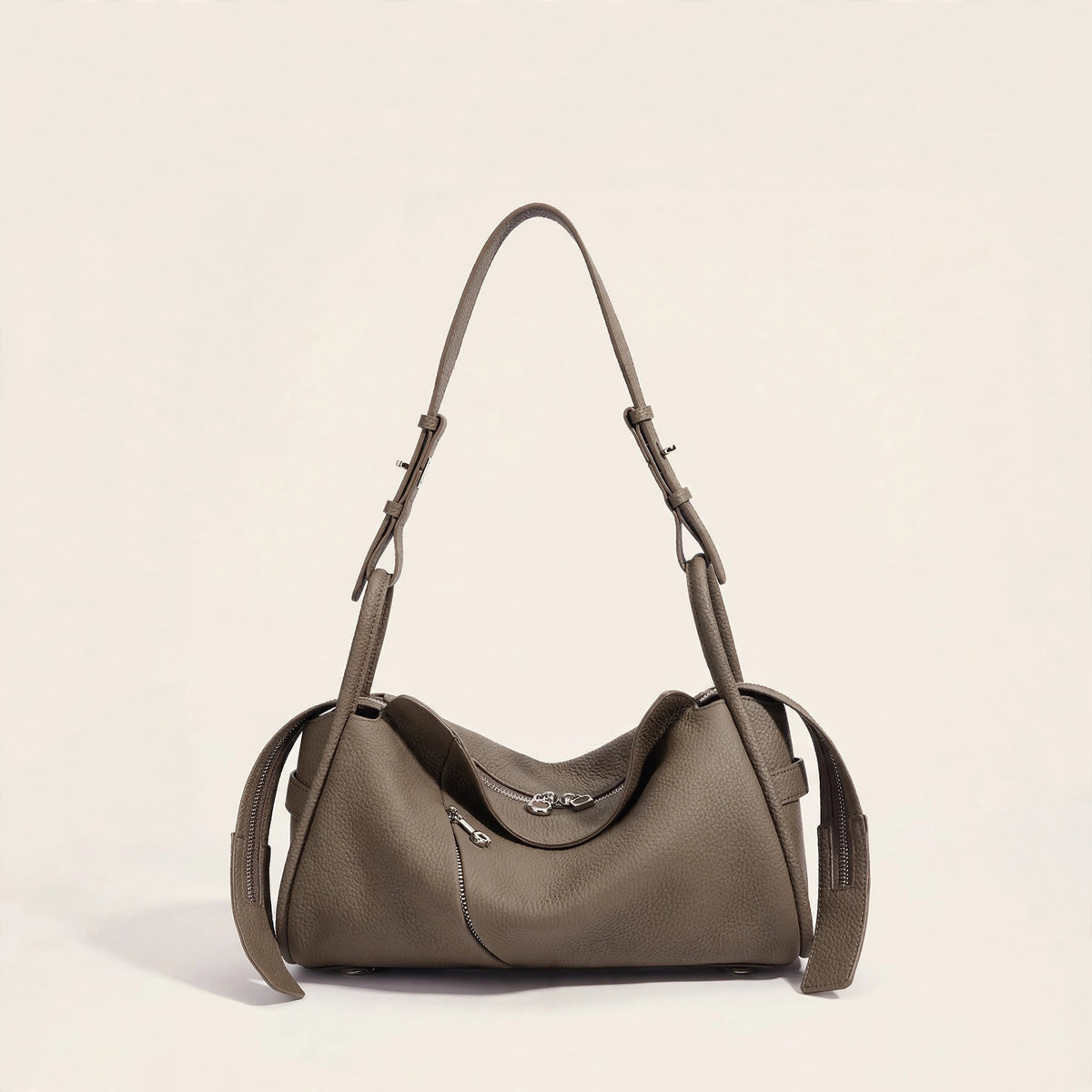 Genuine Leather Crossbody Pillow Bag - view 17