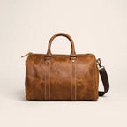 Genuine Leather Retro Satchel Crossbody Bag - view 12