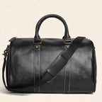 Genuine Leather Retro Satchel Crossbody Bag - view 14