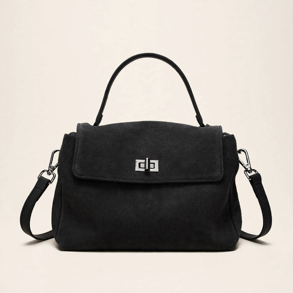 Genuine Leather Suede Crossbody Handbag - view 20