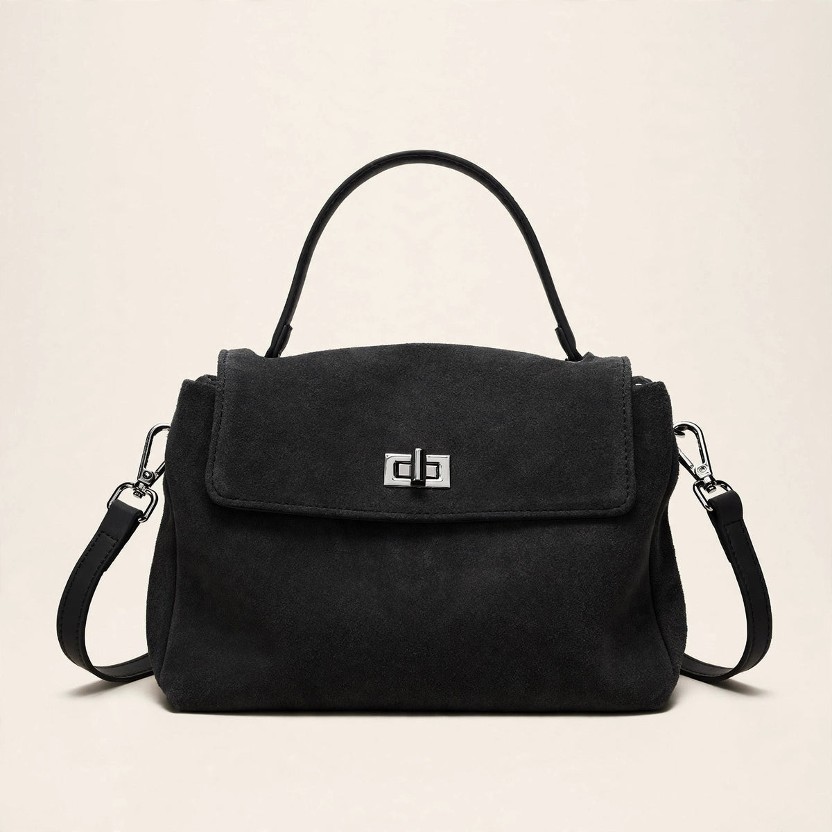Genuine Leather Suede Crossbody Handbag - view 20