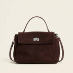 Genuine Leather Suede Crossbody Handbag - view 12