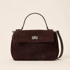 Genuine Leather Suede Crossbody Handbag - view 14
