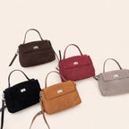 Genuine Leather Suede Crossbody Handbag - view 15