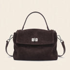 Genuine Leather Suede Crossbody Handbag - view 16