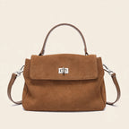 Genuine Leather Suede Crossbody Handbag - view 18