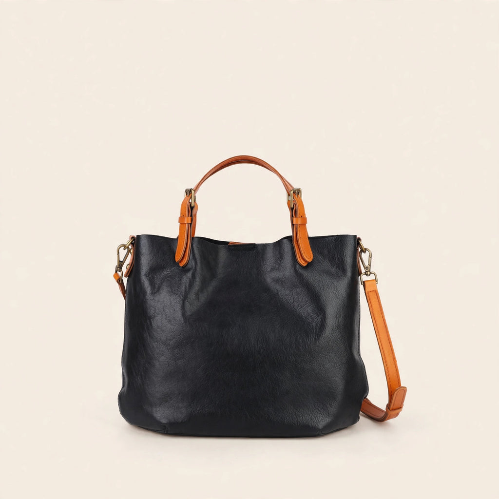 Genuine Leather Tote Shoulder Bag - view 13