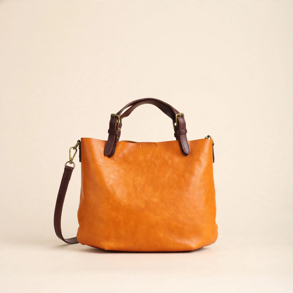 Genuine Leather Tote Shoulder Bag - view 16