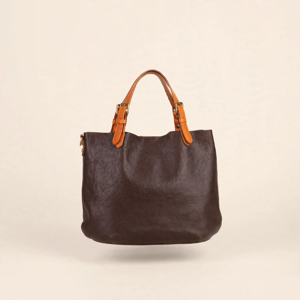 Genuine Leather Tote Shoulder Bag - view 11