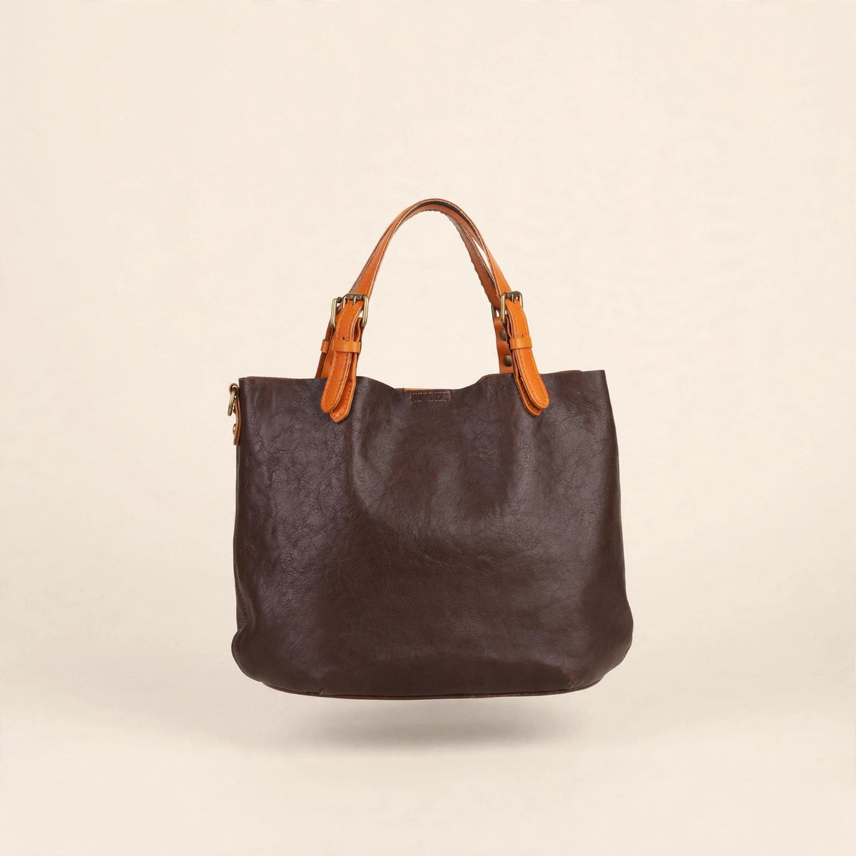 Genuine Leather Tote Shoulder Bag - view 11