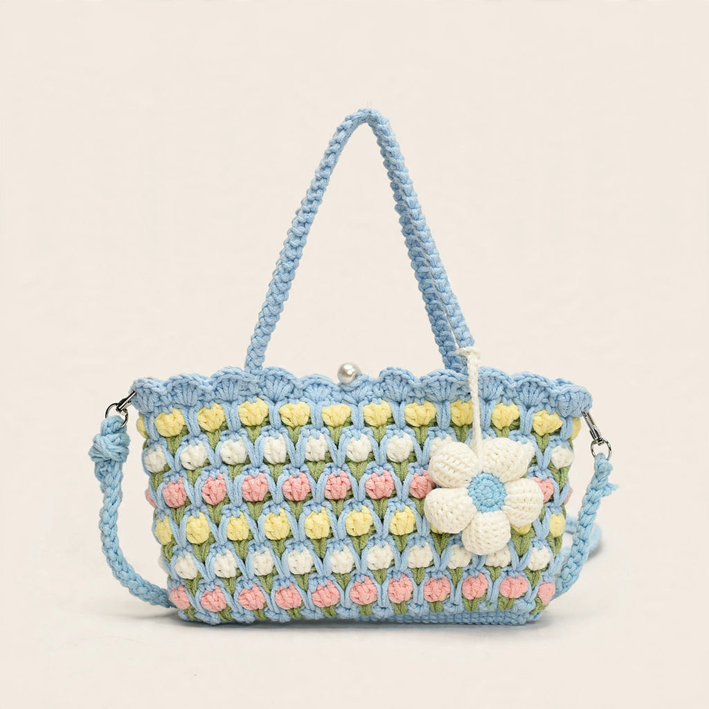 Hand-Crocheted Tulip Shoulder Bag - view 21