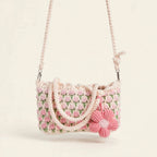 Hand-Crocheted Tulip Shoulder Bag - view 16