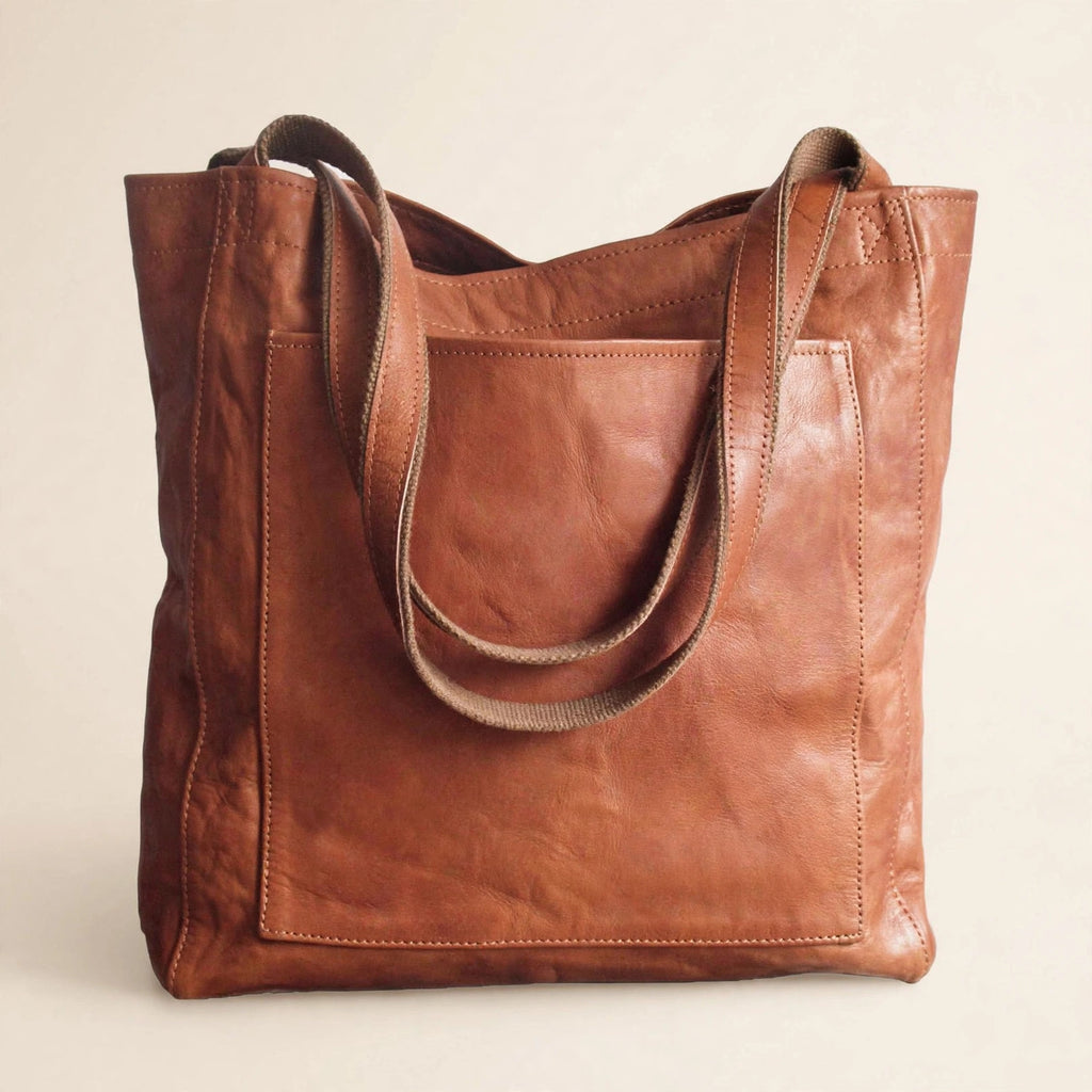 Retro Oil-Waxed Finish Shoulder Bag - view 11