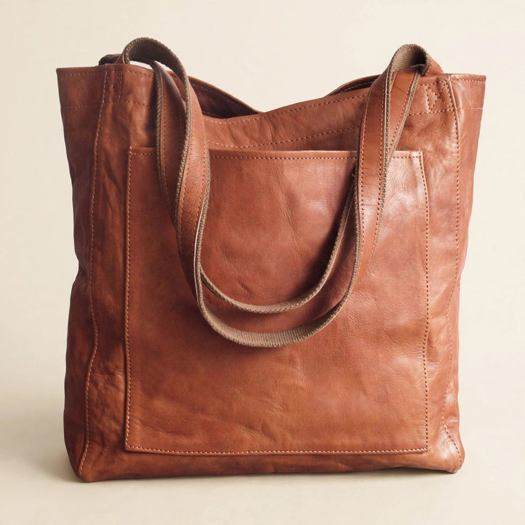 Retro Oil-Waxed Finish Shoulder Bag - view 15