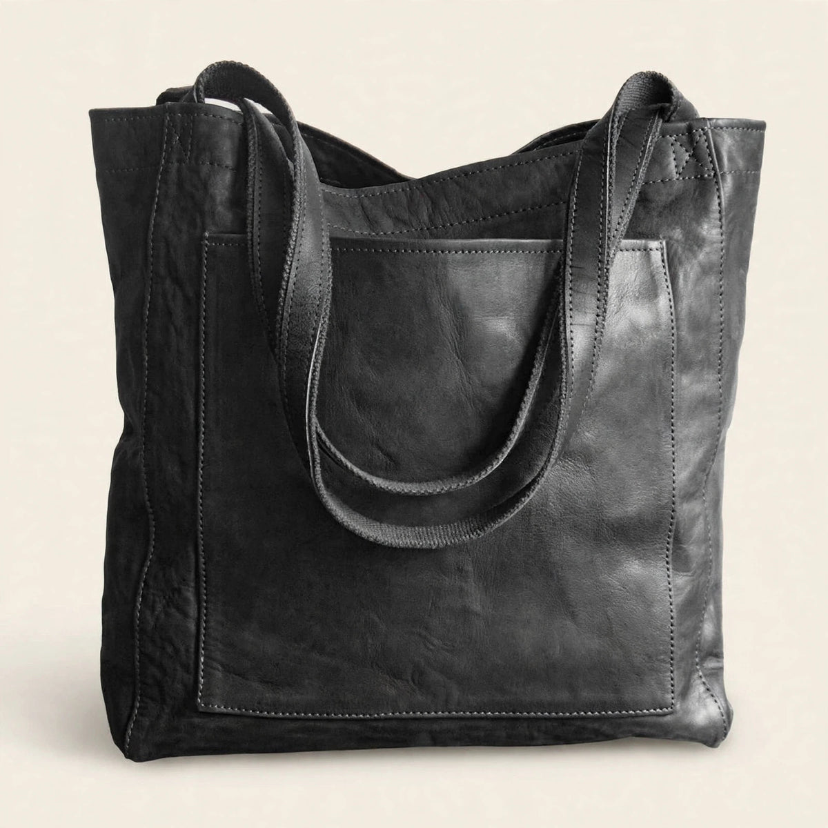 Retro Oil-Waxed Finish Shoulder Bag - view 16