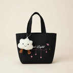 Japanese Style Letter Print Shoulder Bag - view 23