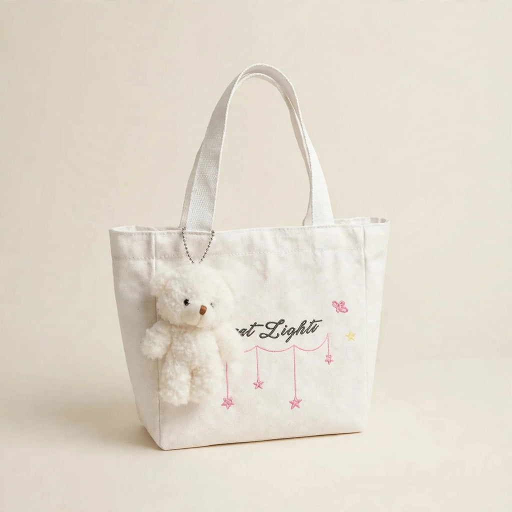 Japanese Style Letter Print Shoulder Bag - view 25