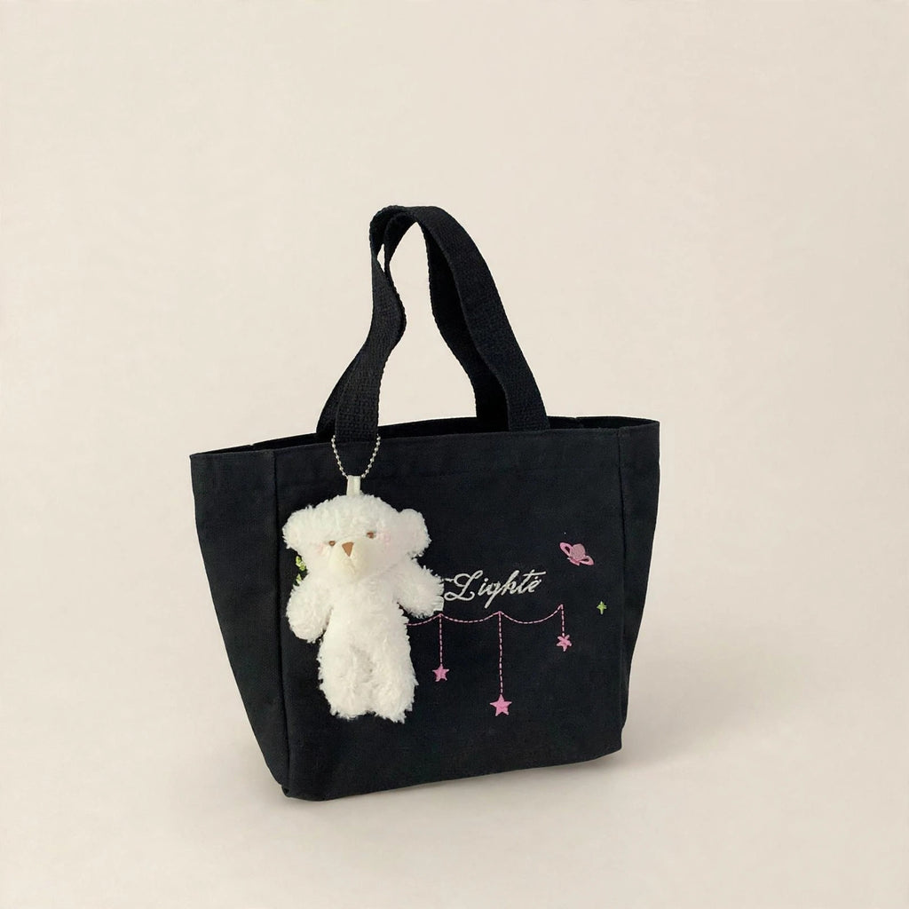 Japanese Style Letter Print Shoulder Bag - view 26