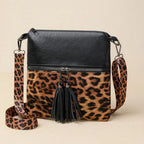 Leopard Print Patchwork Crossbody Bag - view 15