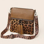 Leopard Print Patchwork Crossbody Bag - view 16