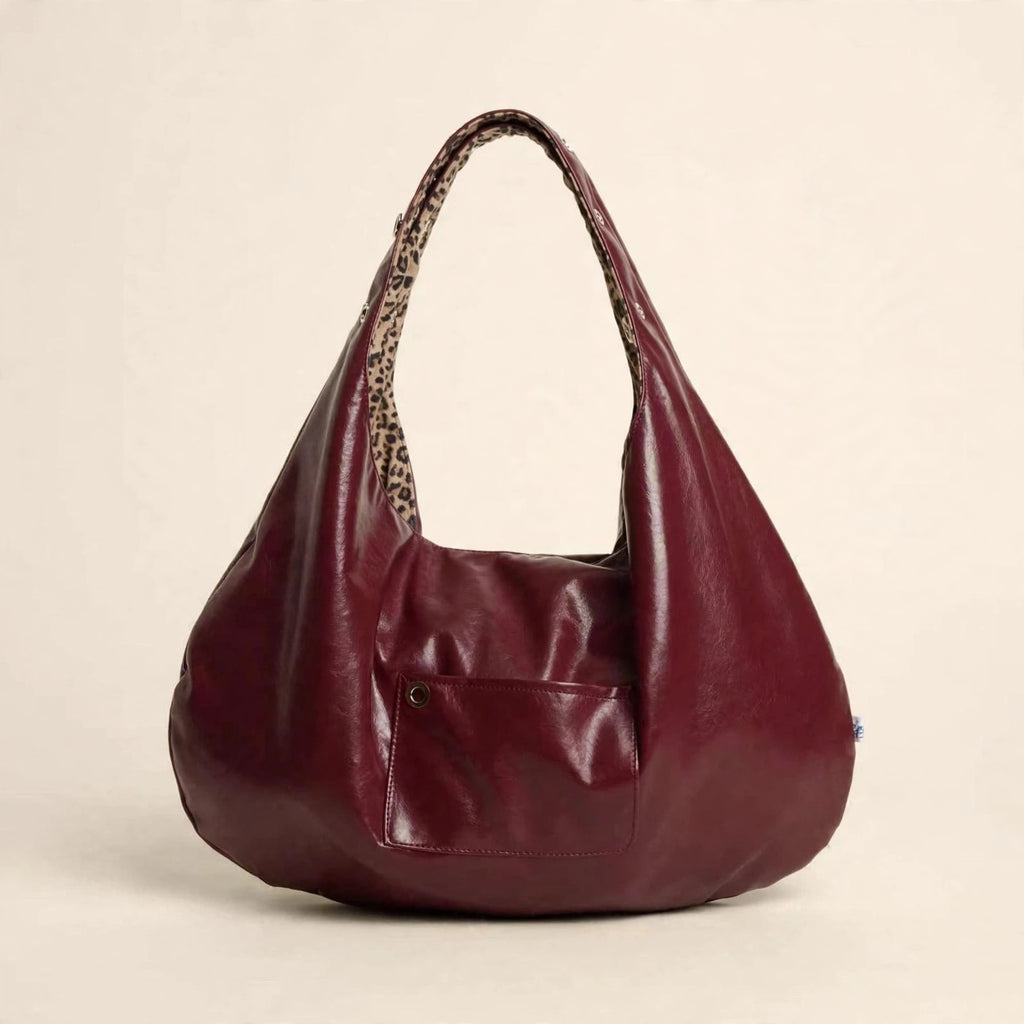 Leopard Print Reversible Large-Capacity Tote Bag - view 10