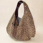 Leopard Print Reversible Large-Capacity Tote Bag - view 12