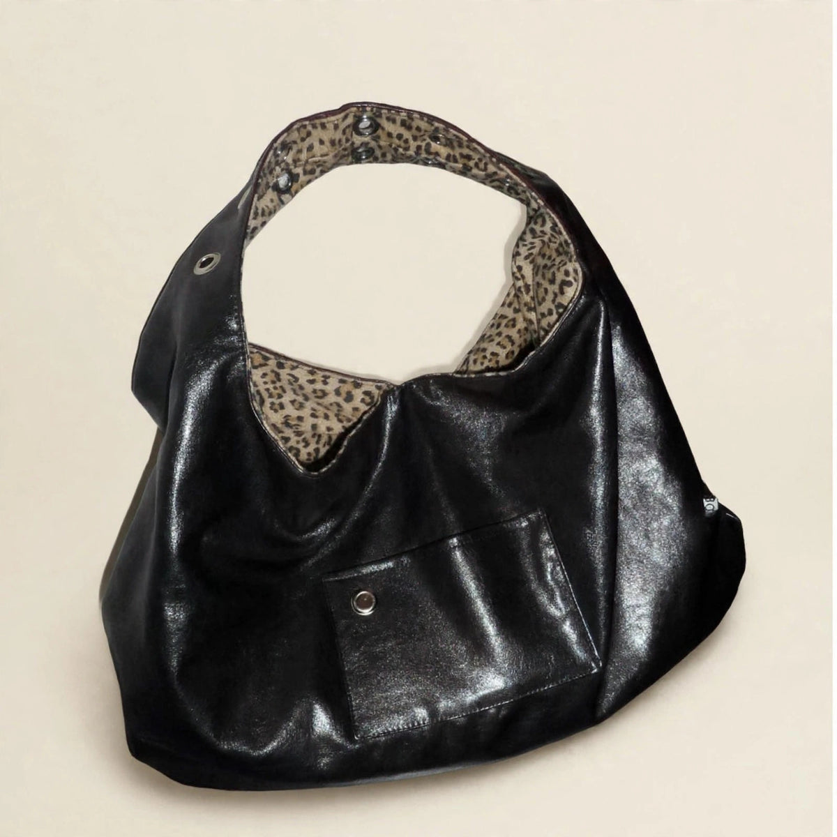Leopard Print Reversible Large-Capacity Tote Bag - view 15