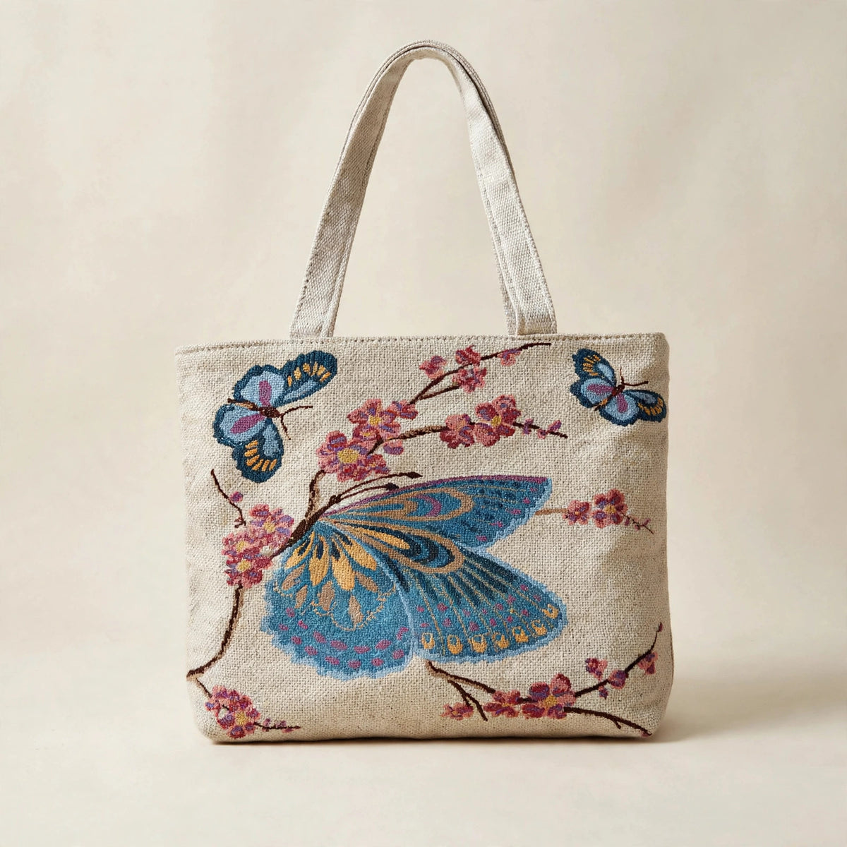 Artistic and Fresh Style Cotton and Linen Embroidered Bag