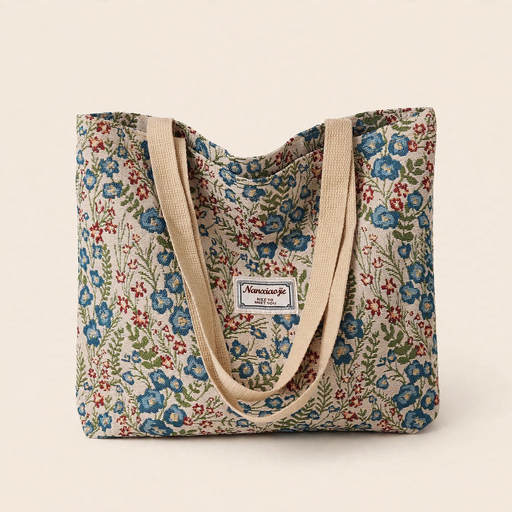 Stitched Shoulder Tote Bag