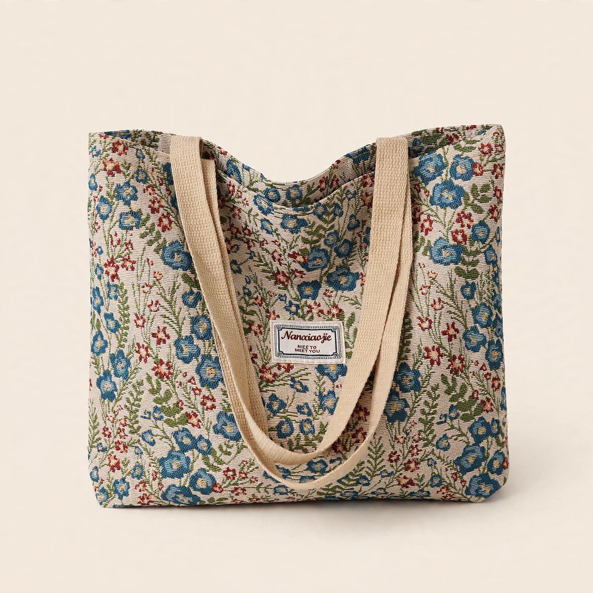 Stitched Shoulder Tote Bag