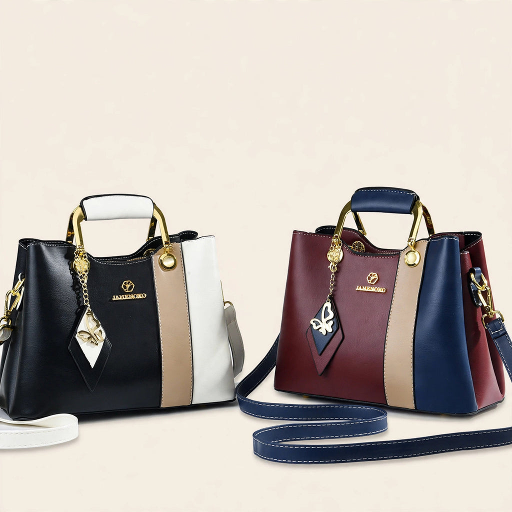 Women's Contrast-Color Bucket Bag