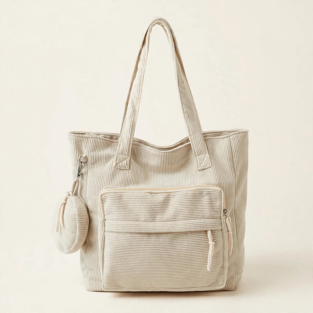 Vintage Minimalist Shoulder Tote Bag