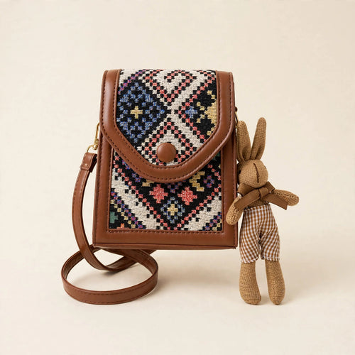 Ethnic Style Crossbody Phone Bag