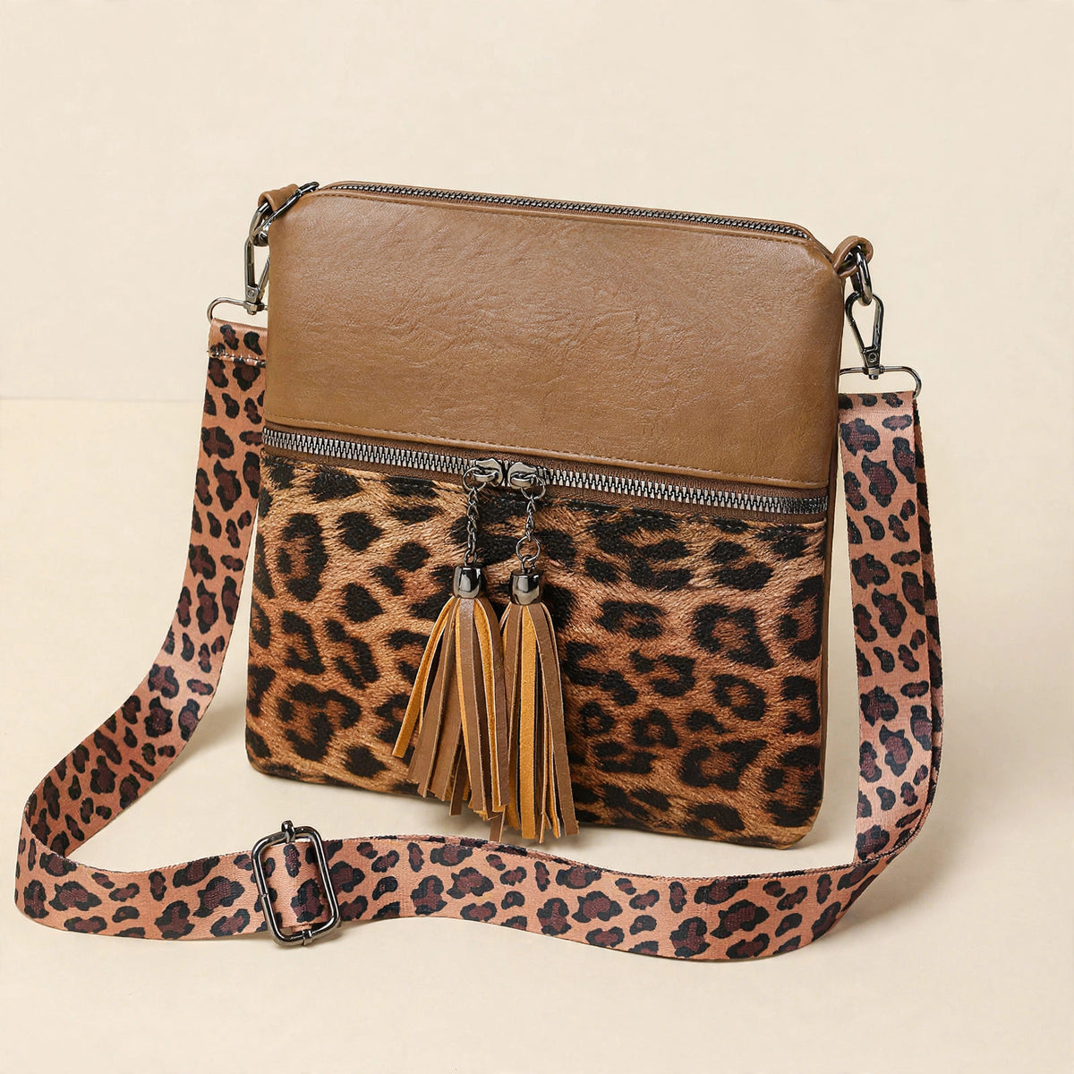 Leopard Print Shoulder Bag