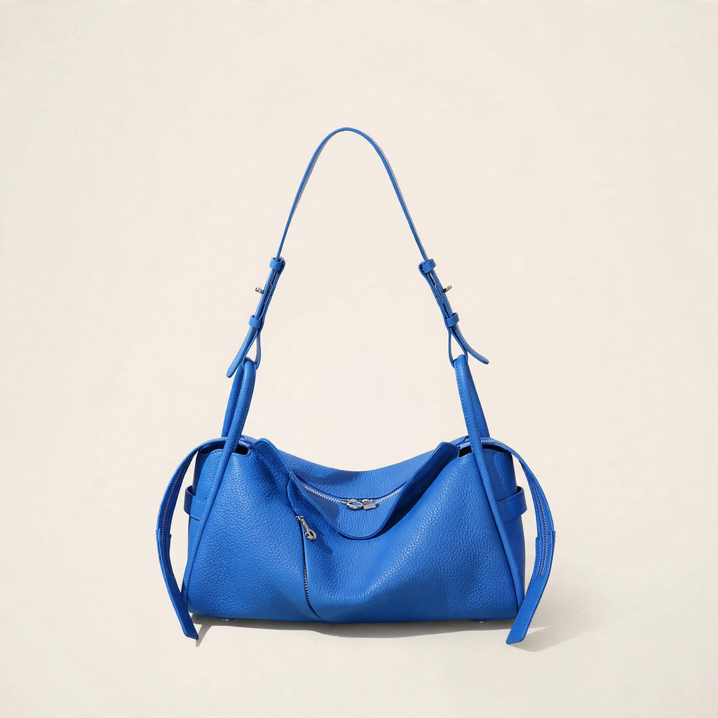 Genuine Leather Crossbody Pillow Bag - view 6