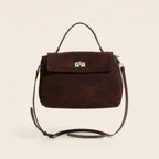Genuine Leather Suede Crossbody Handbag