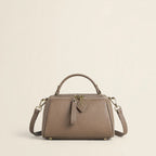Genuine Leather Vintage Boston Handbag